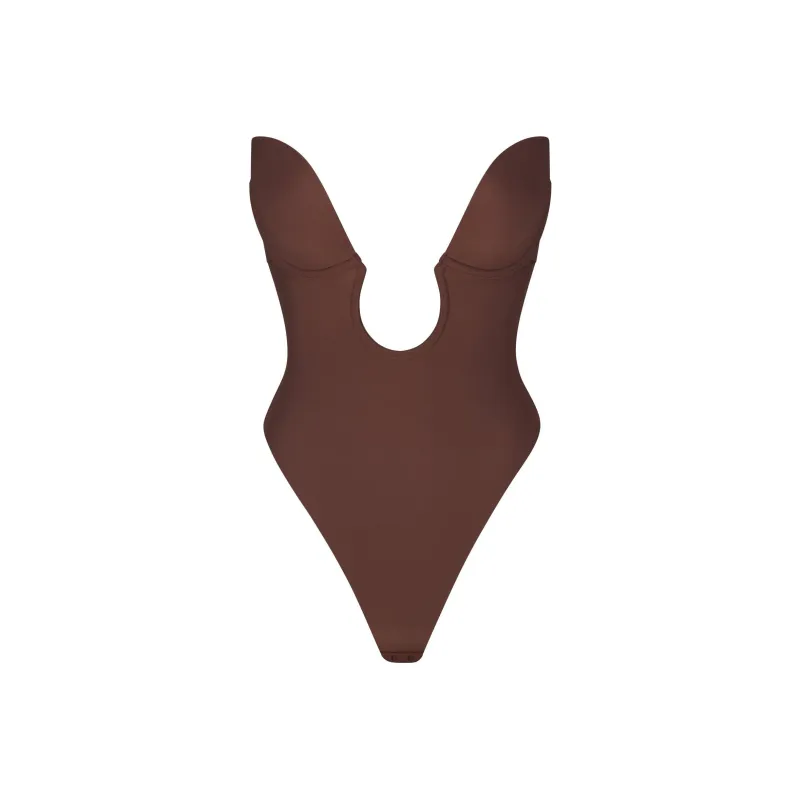 SKIMS DEEP PLUNGE SHAPEWEAR BODYSUIT Bodysuits Women's COCOA/Cocoa-0