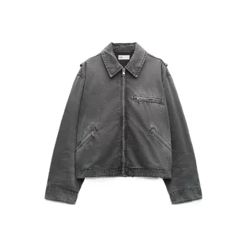 ZARA Jackets Women's Gray