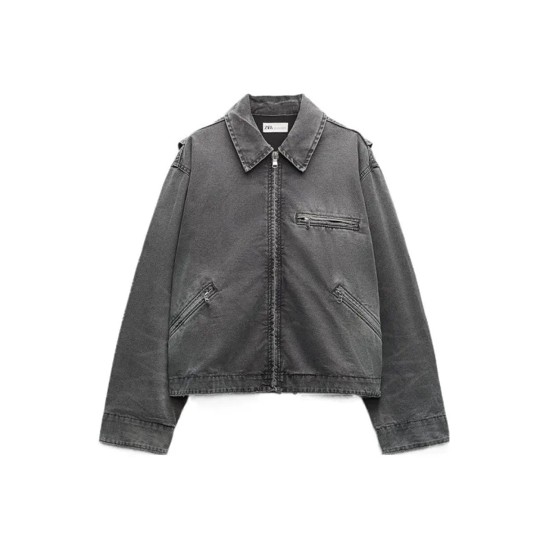 ZARA Jackets Women's Gray-0