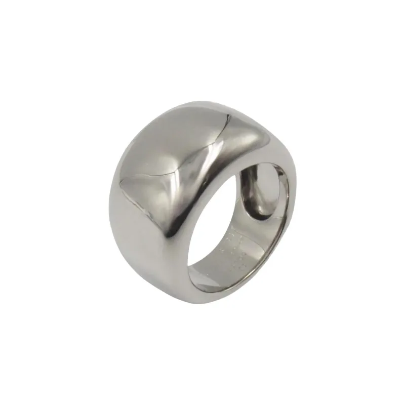 Cartier 2010s Pre owned 18kt White Gold New Wave Ring-0