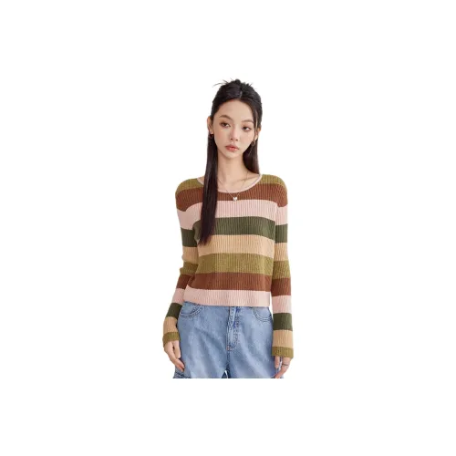 A21 Knitwear Women's Olive Green