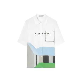 DIALOGUE To White X Kaye Levine Co-branded Series Shirts Women's White