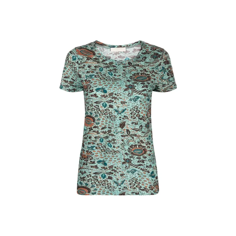 Ulla Johnson Estelle Short sleeve Cotton T shirt-0