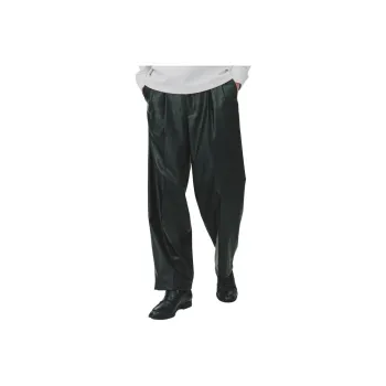 UNITED TOKYO SS25 Leather Pants Men's Black