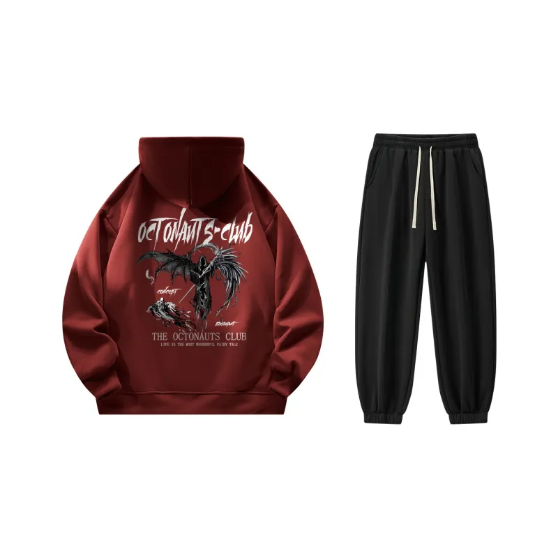 Small Columns Under The Sea Sweatshirt Set Unisex-12