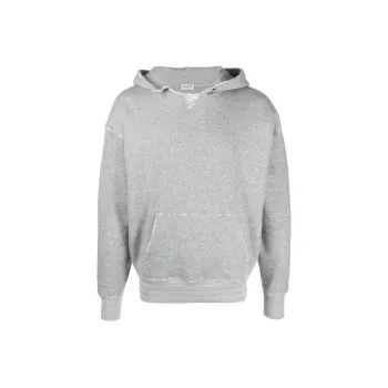 SAINT LAURENT Université Distressed effect Marl Hoodie