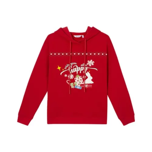 SEIFINI Sweatshirts Women's Christmas Red