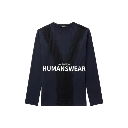 PushBUTTON T Shirt Women's Marine Blue
