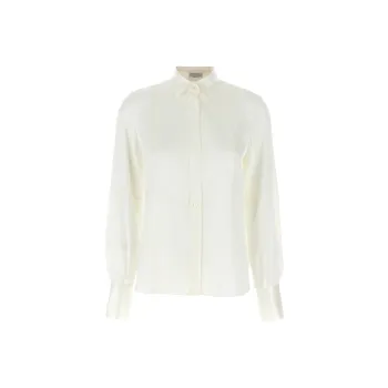 Brunello Cucinelli Long Sleeved Curved Hem Shirt