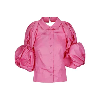 Jacquemus La Chemise Maraca Puffed Sleeve Shirt