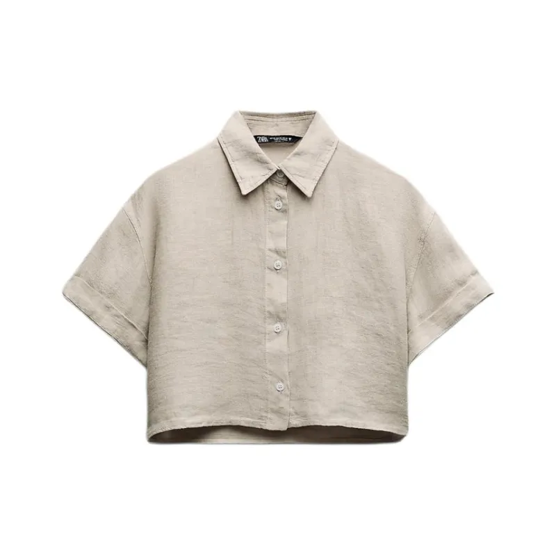 ZARA Shirts Women's Beige-0