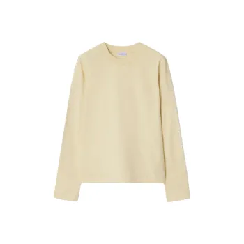 Burberry Logo Detailed Long Sleeved Crewneck Top