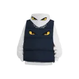 Navy Blue+Heather Gray Fleece-Lined