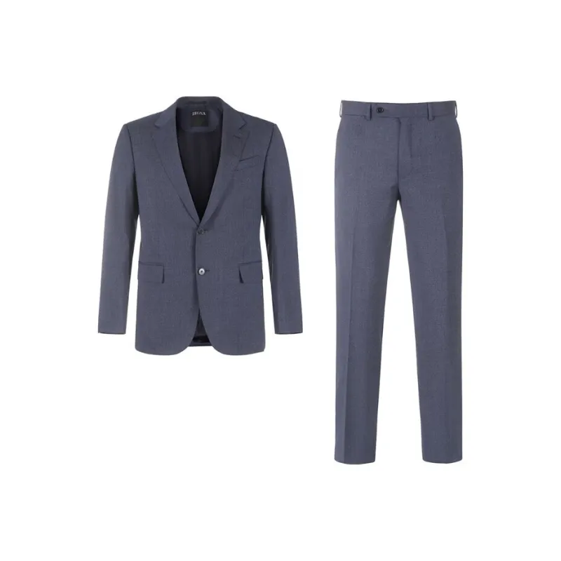 Zegna FW24 Business Suit Men's Dark Blue-0