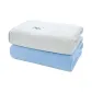Coral Fleece Extra Large Towel in Beige/Blue (2 Pack)