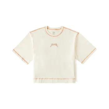 Vans Drop Shoulder Sleeve T Shirt Women's Vintage White
