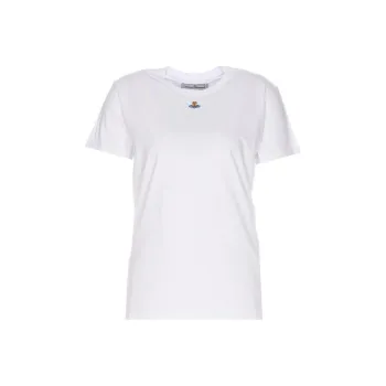 Vivienne Westwood Orb Logo embroidery Cotton T shirt