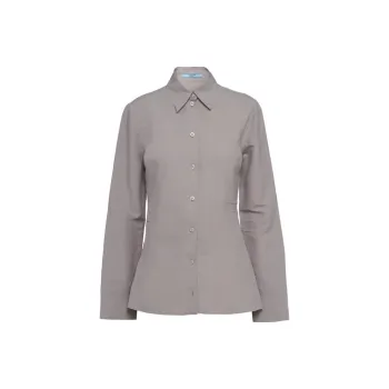 PRADA SS23 Shirt Women's Gray White Steel