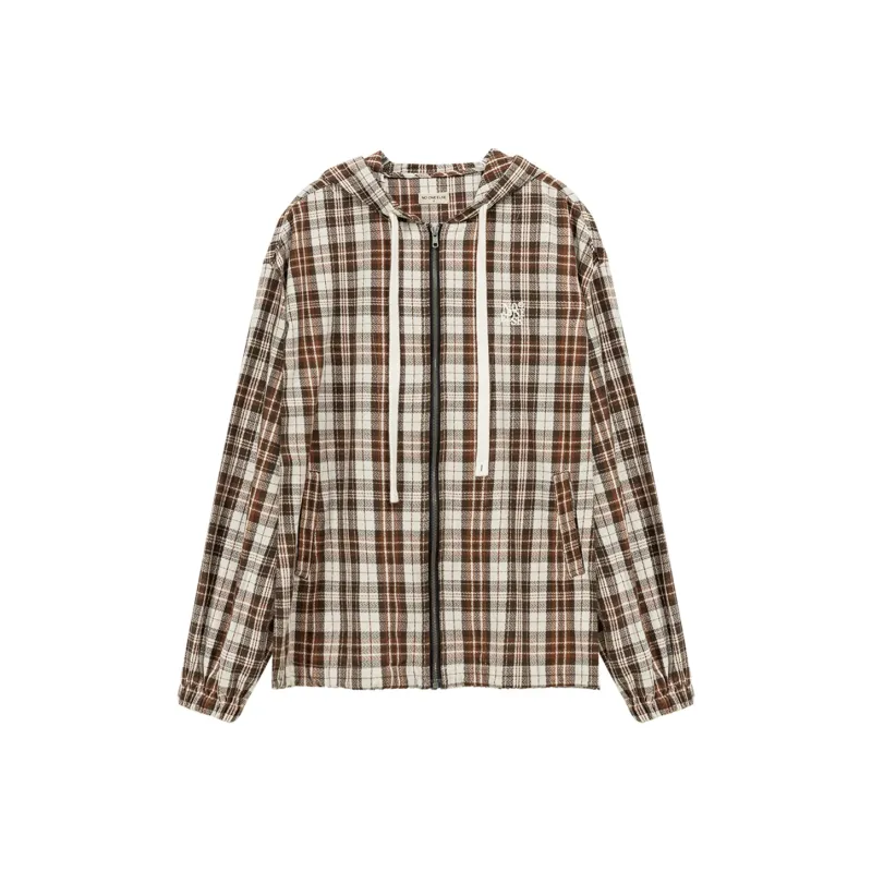 NO ONE ELSE Shirts Women's Coffee Plaid-0