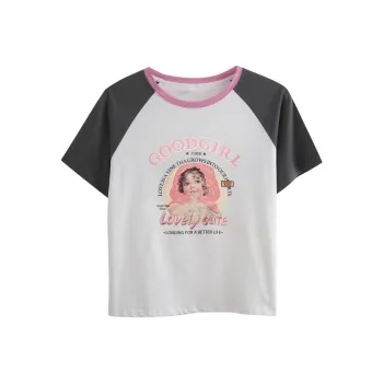 Olrain T Shirt Women's Gray & White