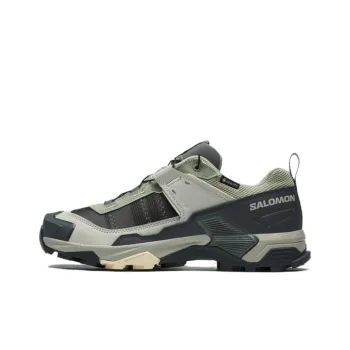SALOMON X ULTRA 5 Slip Resistant And Abrasion Resistant Support Low Top Hiking Shoes Women's Seaweed Green