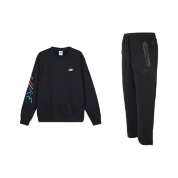 Nike Club FLEECE Sweatshirt Set Men's Black