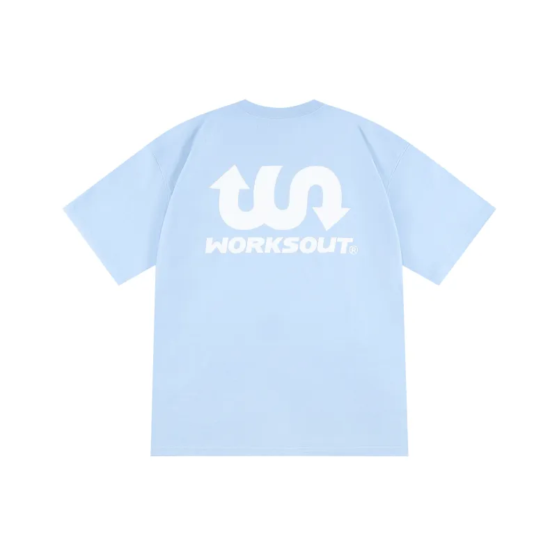 WORKSOUT Drop Shoulder Sleeve T Shirt Unisex-5