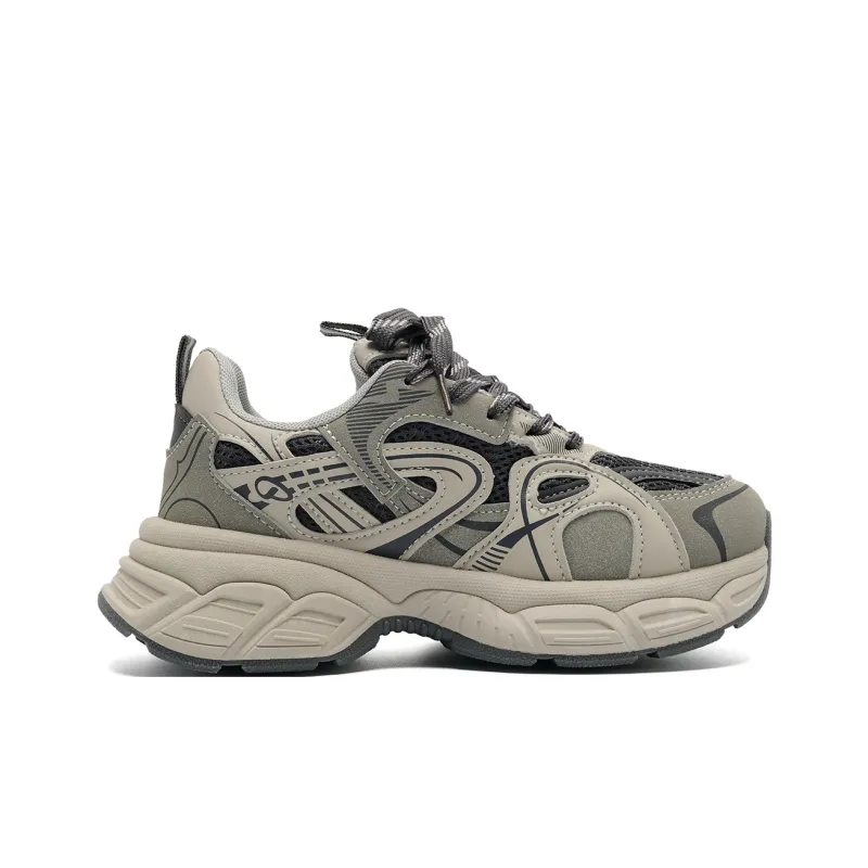 Circle Small Cushioning Support Lightweight Slip Resistant Mat Low Top Chunky Sneakers Women's-6