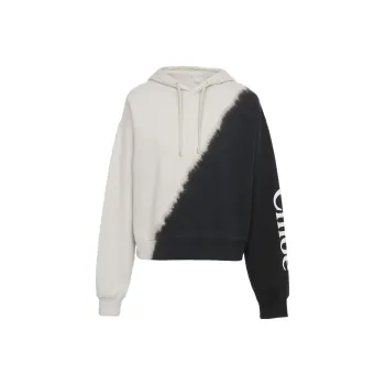 Chloé Logo Printed Drawstring Hoodie