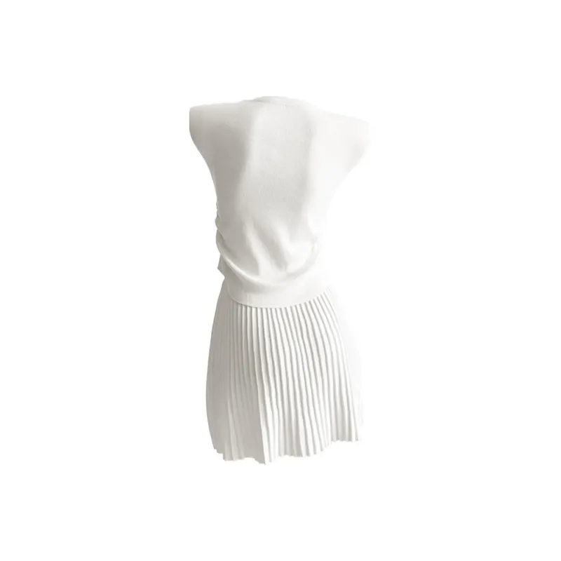 PAZZO Skirt Set Women's Milk White-1