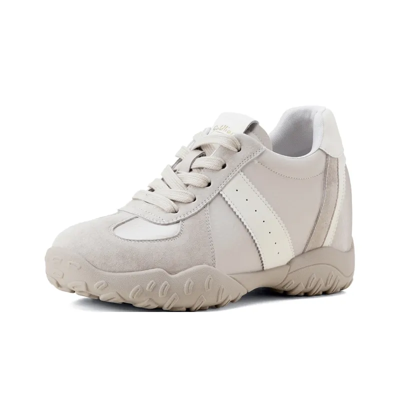 GOLDLION Cushioning, Abrasion Resistant, Breathable, Height Increasing Low Top Casual Shoes Women's-1