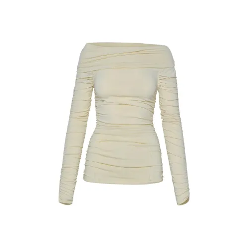 KHAITE Zuri Off shoulder Top