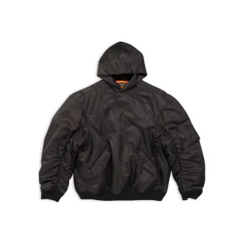 Balenciaga Sporty B Pull Over Bomber 'Black'