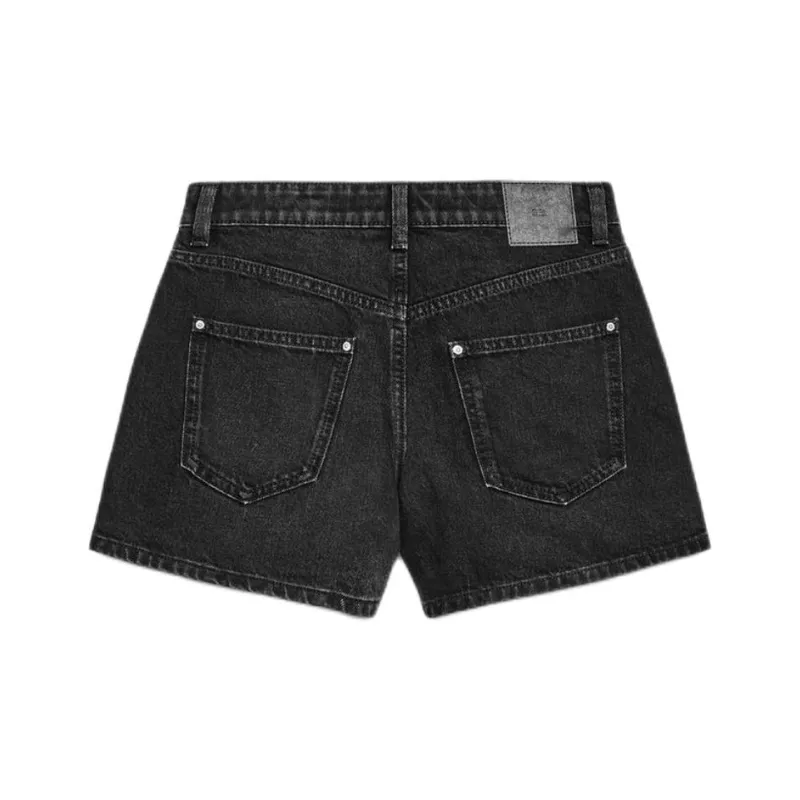 ZARA Denim Shorts Women's Black-1