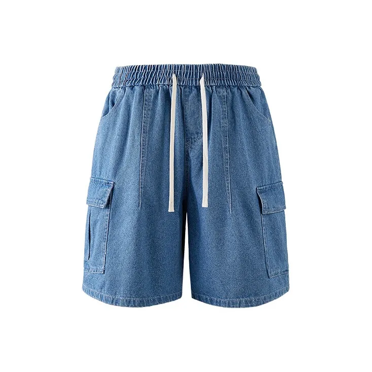 MXDT Denim Shorts Unisex Blue-0
