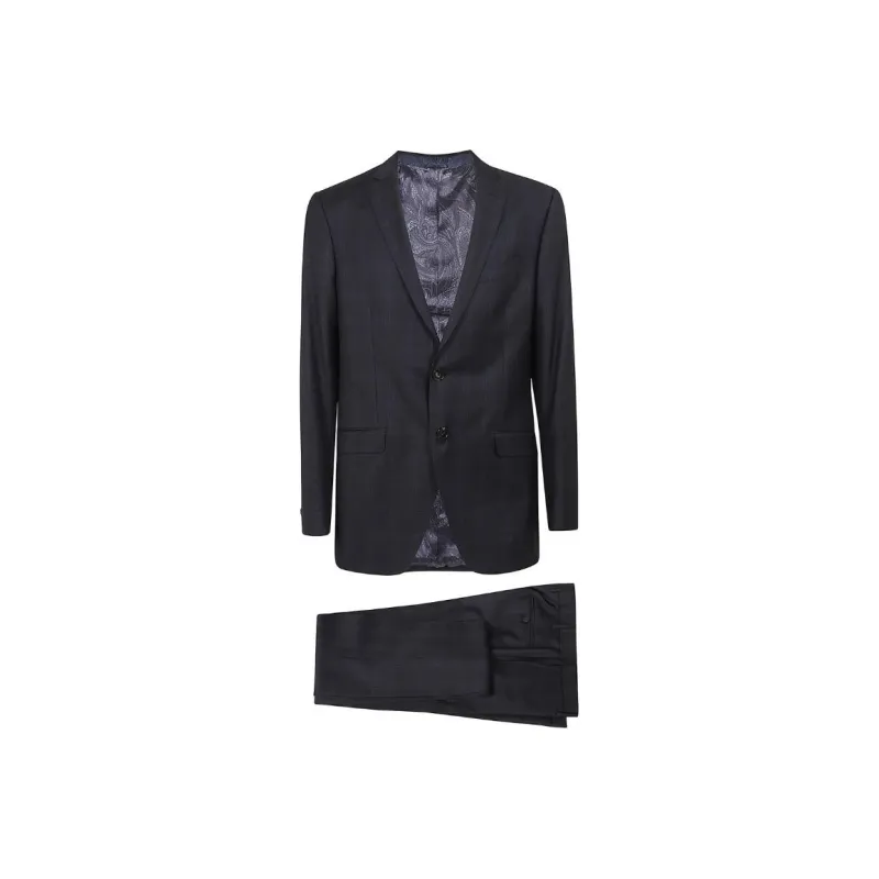 ETRO Checked Single breasted Suit-0