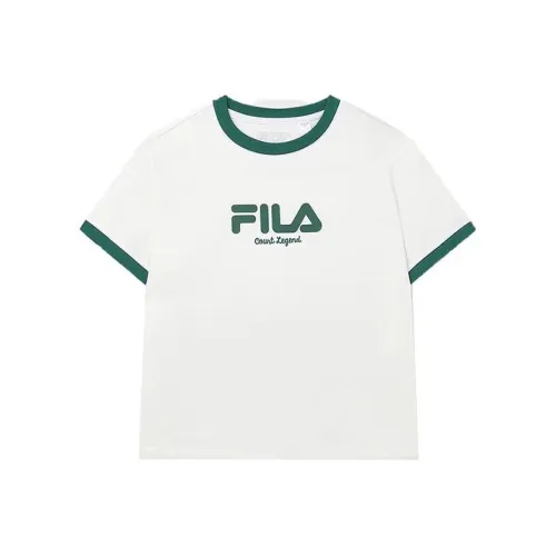 FILA Set in Sleeve T Shirt Women's Cloud White