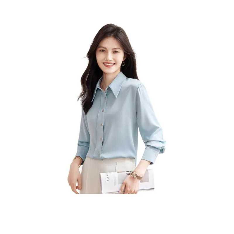 She Enjoys Shirt Women's Morandi Blue-0