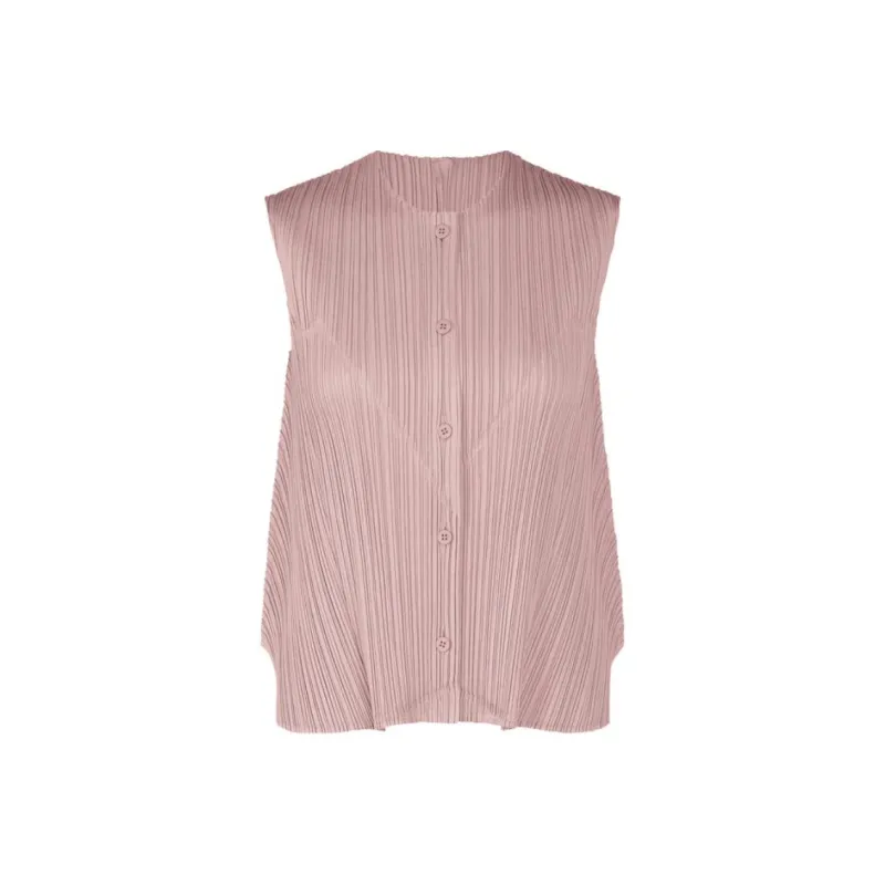 PLEATS PLEASE ISSEY MIYAKE SS24 Shirt Women's Gray Pink-0