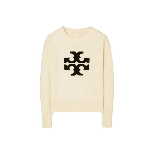 TORY BURCH FW22 Sweater Women's Cream White