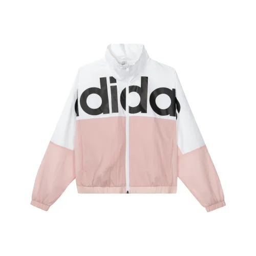Adidas Neo Retro Stand Collar Jackets Women's Pink