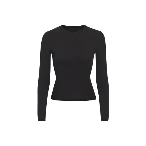 SKIMS Regular T Shirt Women's White Agate Black/ONYX