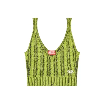 DIESEL Milos Crop Top 'Green'
