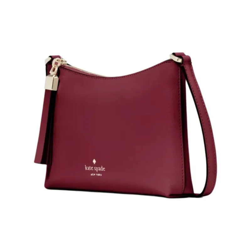 Kate Spade Leather Crossbody Bag, Shoulder Bag Small Size Women's Blackberry Jam-1