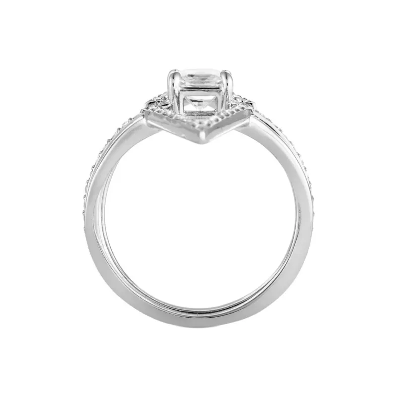 Swarovski Platinum Funk Ring Set-2