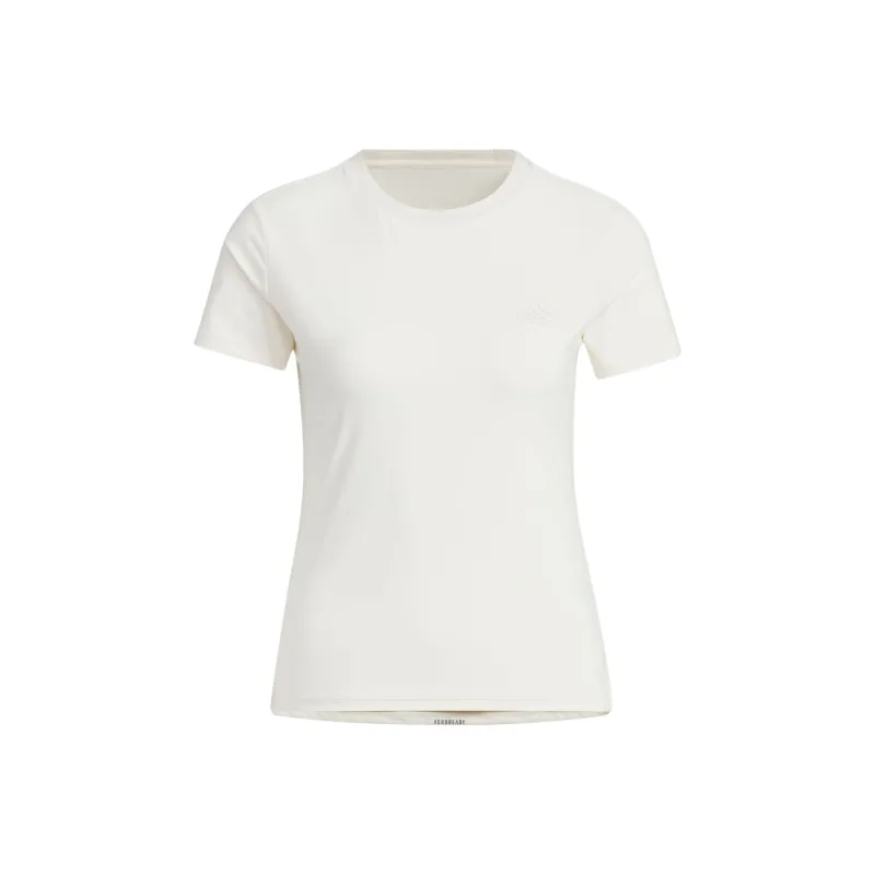 Adidas T Shirt Women's Pink White-0