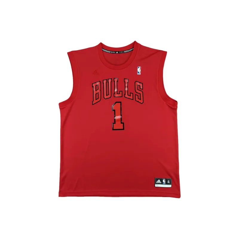 Adidas x NBA Bulls Basketball Jersey Men's Red-0