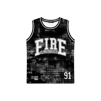 FireMonkey Basketball Jersey Unisex Cool Elegant Black