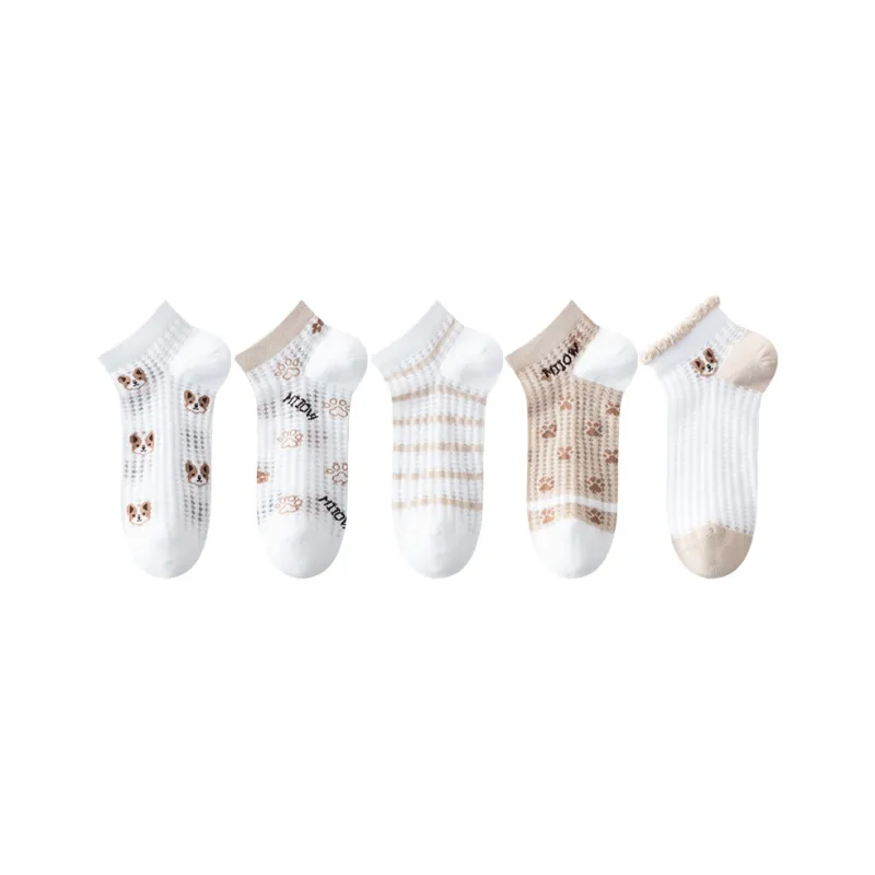 MIIOW Ankle Socks Women's 5 Pack-0