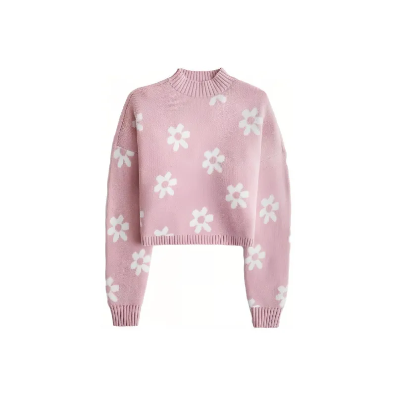 Hollister Knitwear Women's Pink Floral-0